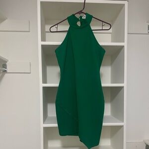 Superdown Asymmetrical Green Dress